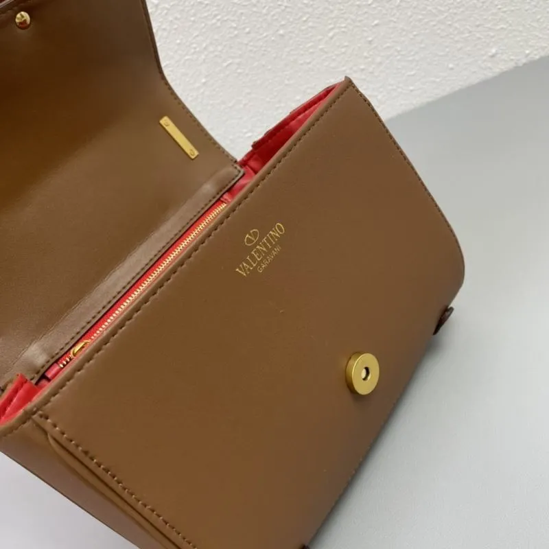 Valentino Garavani Brown Crossbody Bag H2056 20cm - Image 8