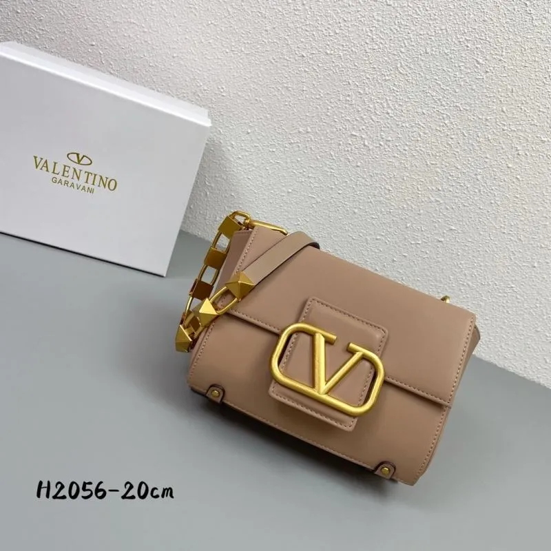 Valentino Garavani Beige Crossbody Satchel Bag H2056 20cm - Image 3