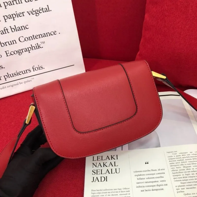 Alternative view of Valentino Red Leather Satchel Bag 1071