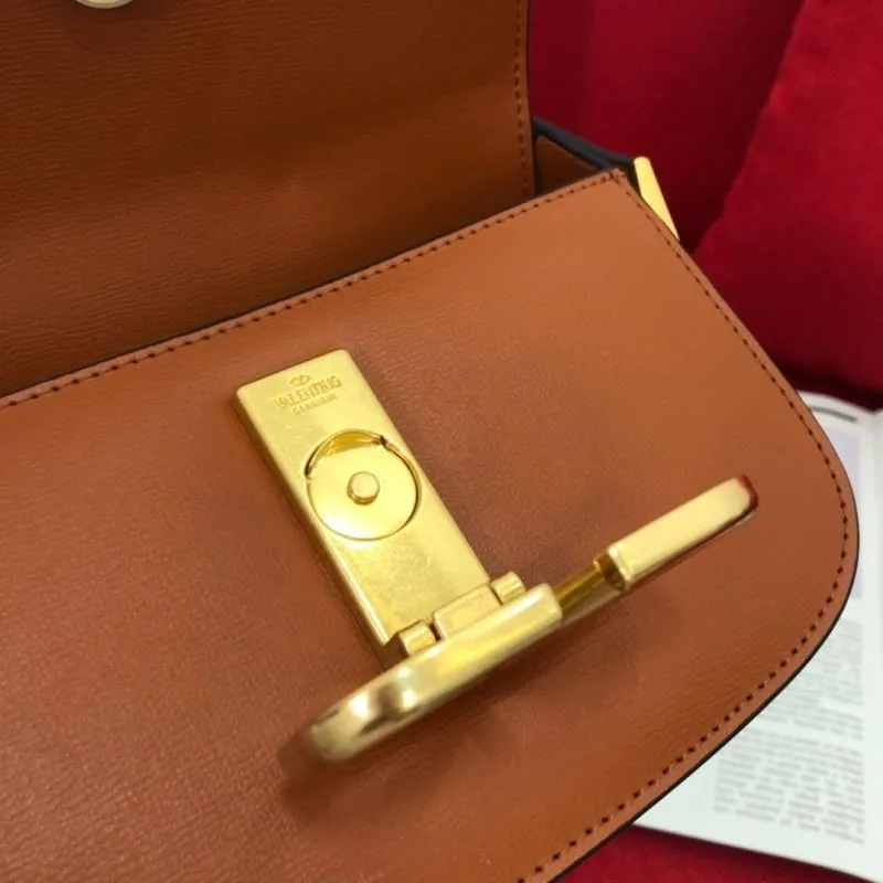 Valentino Brown Satchel Bag 1074 - Image 7