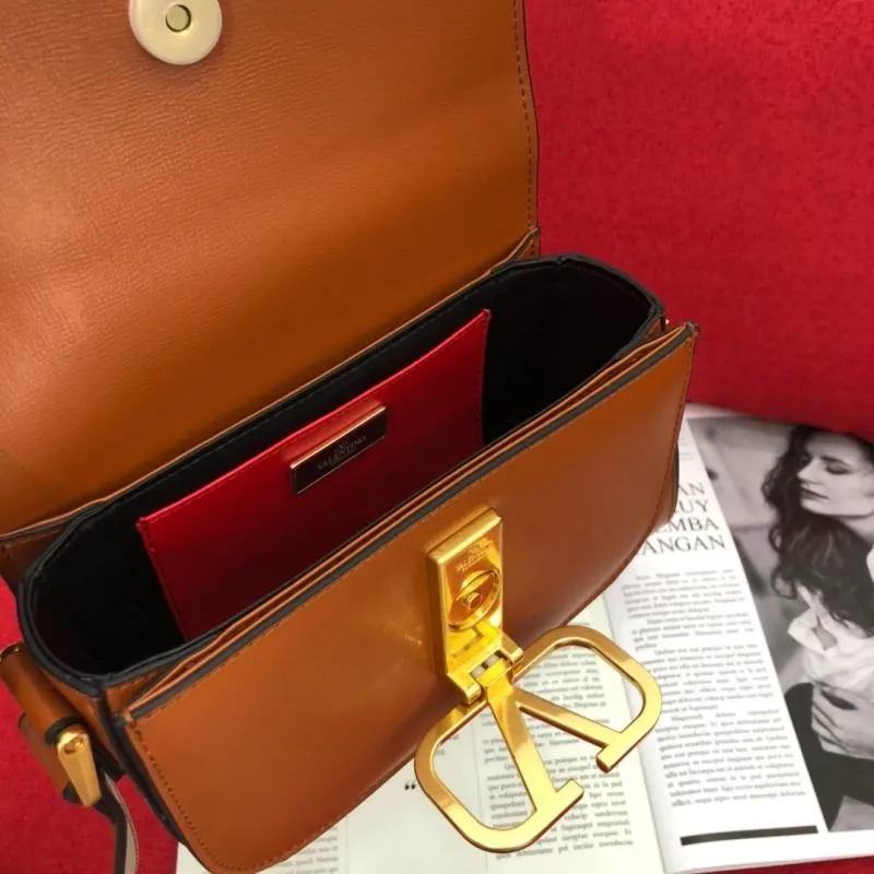 Valentino Brown Satchel Bag 1074 - Image 8
