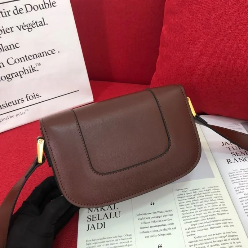 Alternative view of Valentino Brown Leather Crossbody Satchel Bag