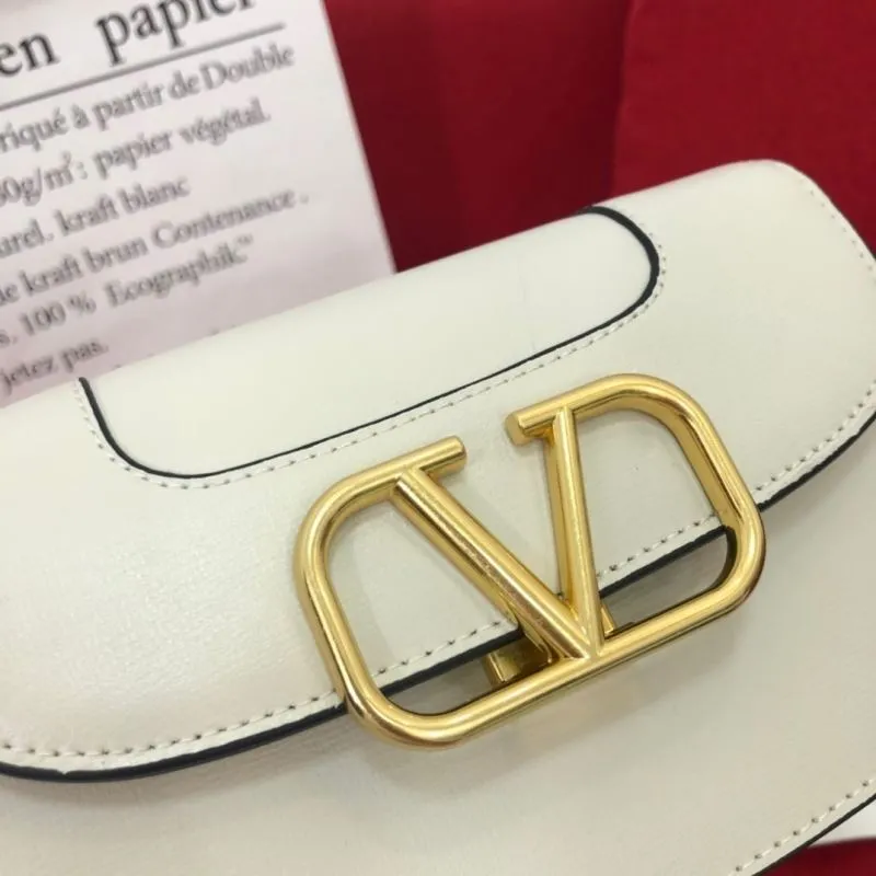 Valentino White Crossbody Satchel Bag 1076 - Image 3