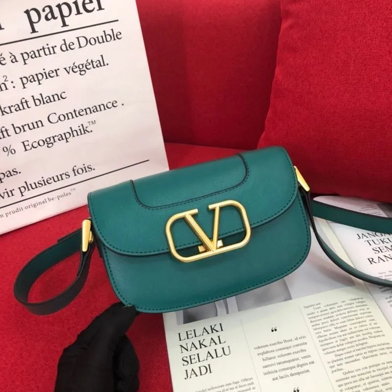 Valentino Teal Satchel Bag 1077