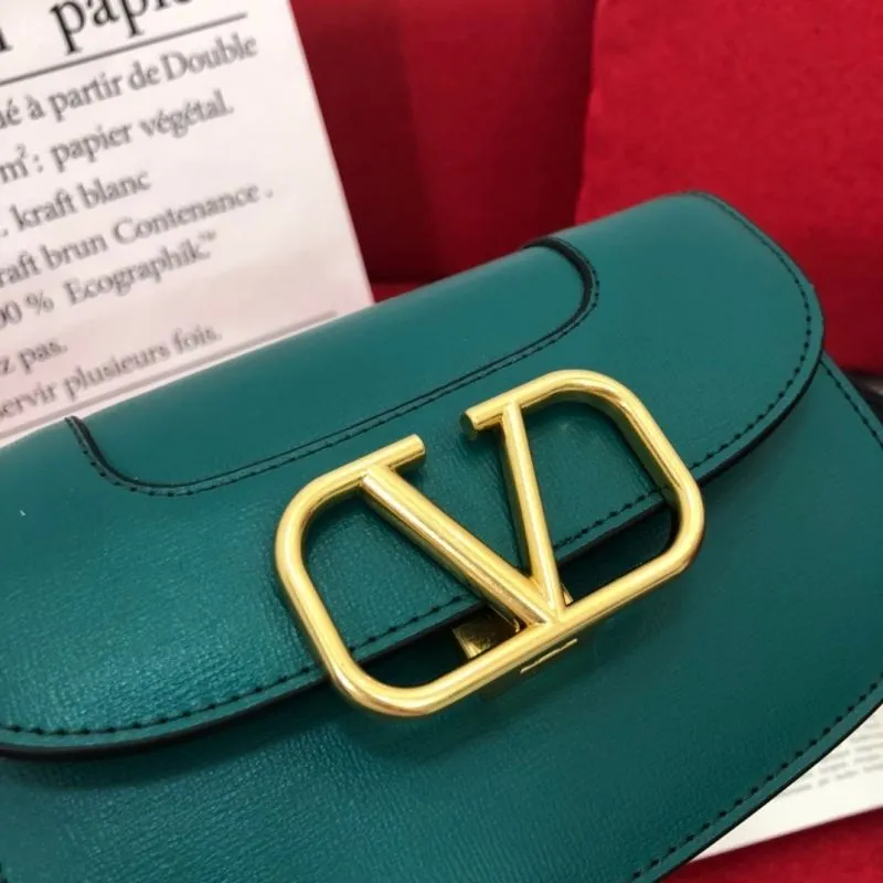 Valentino Teal Satchel Bag 1077 - Image 3