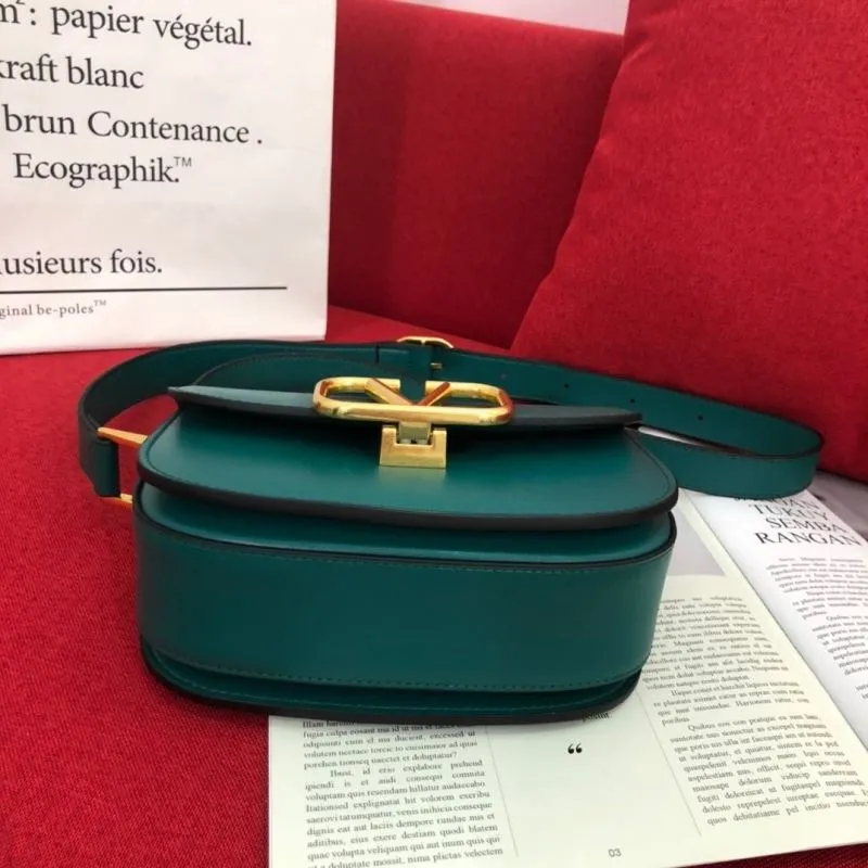 Valentino Teal Satchel Bag 1077 - Image 6