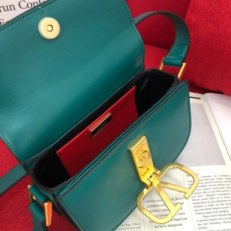 Valentino Teal Satchel Bag 1077 - Image 8