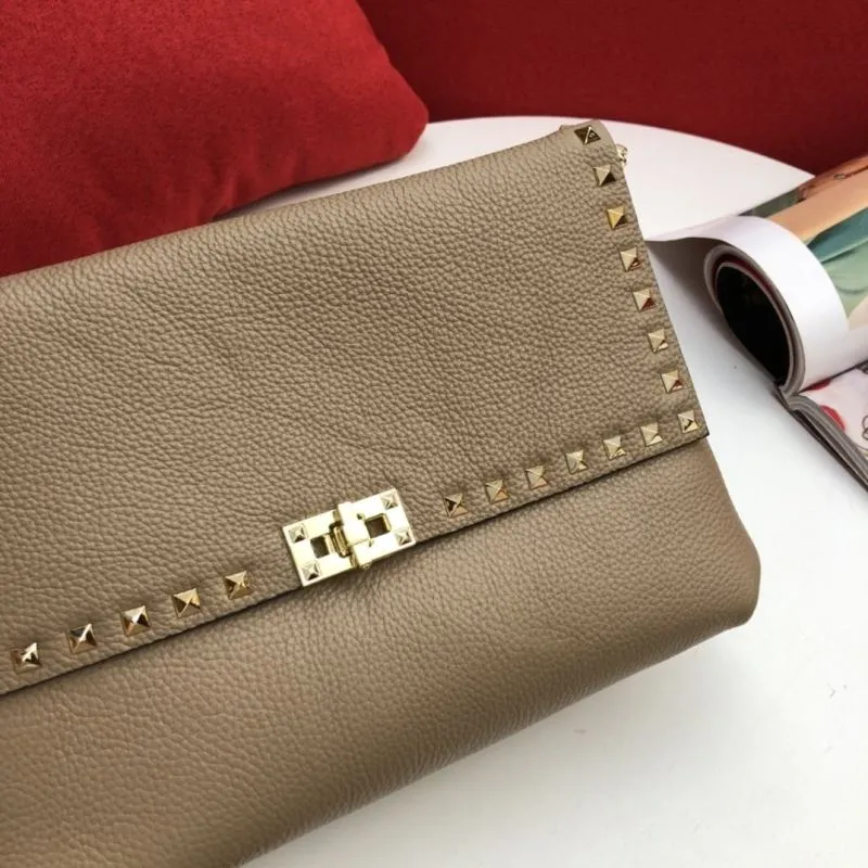 Valentino Taupe Satchel Crossbody Bag 0127 - Image 4