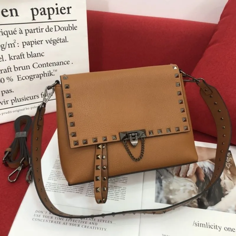 Alternative view of Valentino Brown Leather Satchel Bag 1084