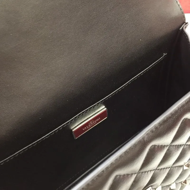 Valentino V003 Black Studded Leather Satchel Bag - Image 9