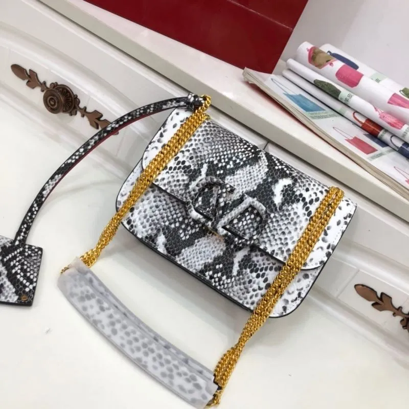 Valentino Snake Print Satchel Bag 1112