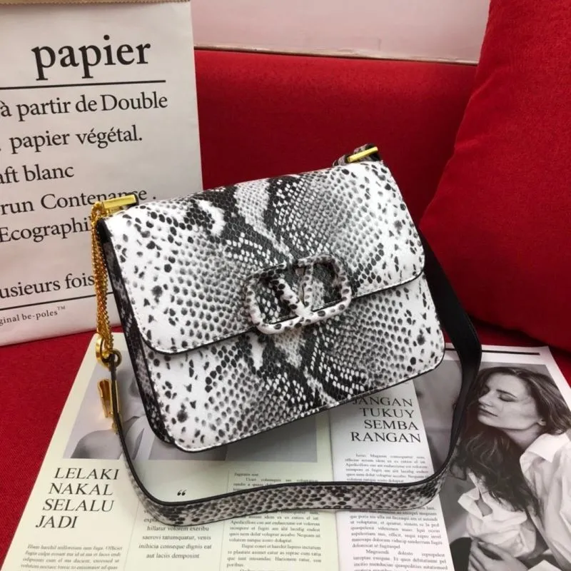 Valentino Snake Print Satchel Handbag 1114