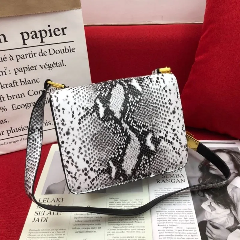 Alternative view of Valentino Snake Print Satchel Handbag 1114