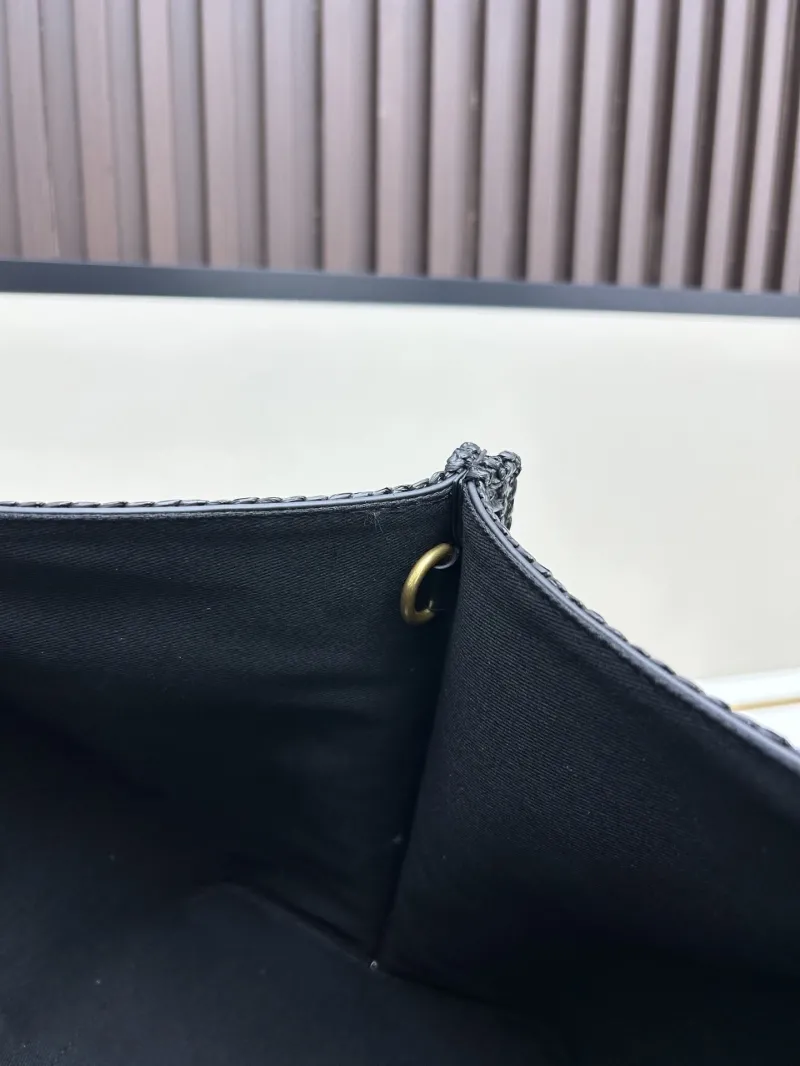 Valentino Black Woven Tote Bag 20269 - Image 8