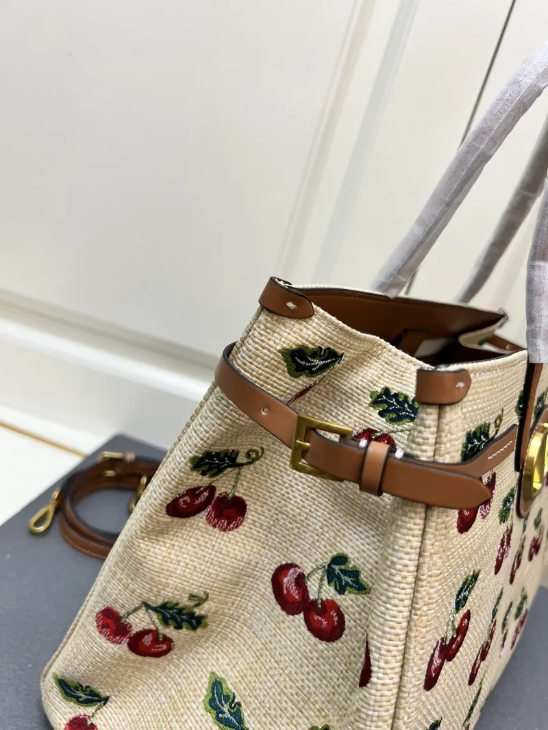 Valentino Large Cherry Embroidered Tote Bag 1V5056 - Image 5