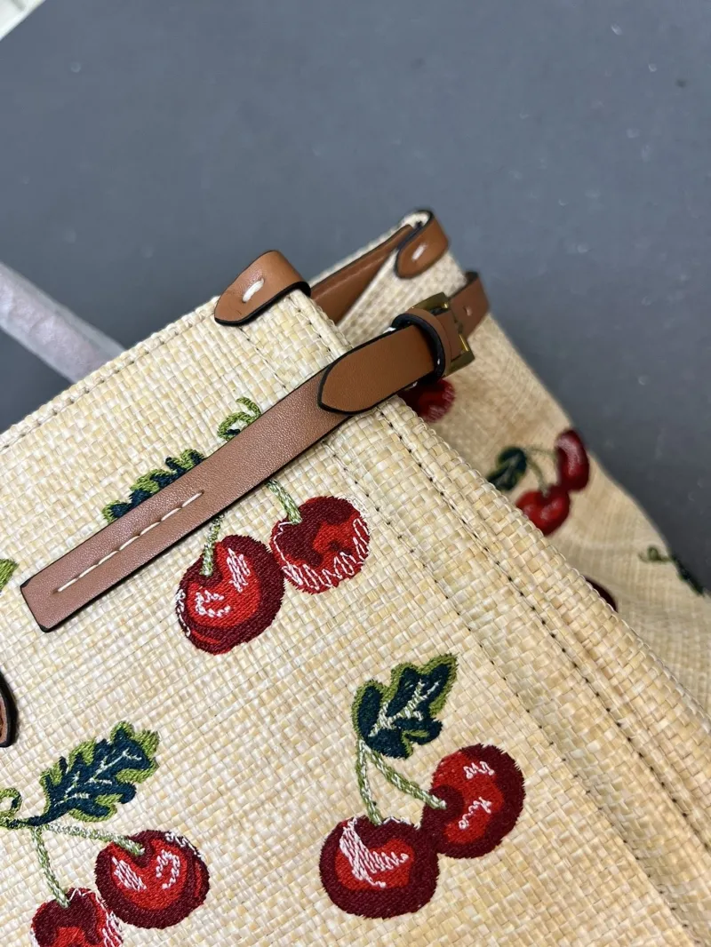 Valentino Large Cherry Embroidered Tote Bag 1V5056 - Image 6