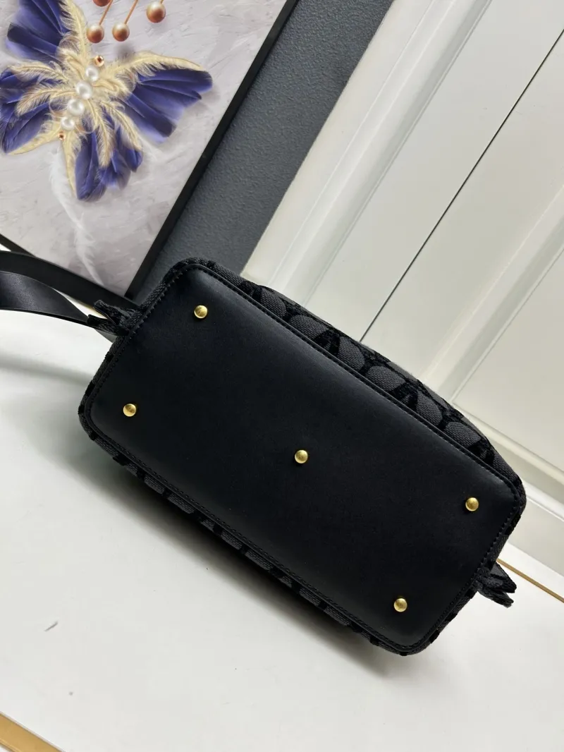 Valentino Small Black Tote Bag 5039-2 - Image 7
