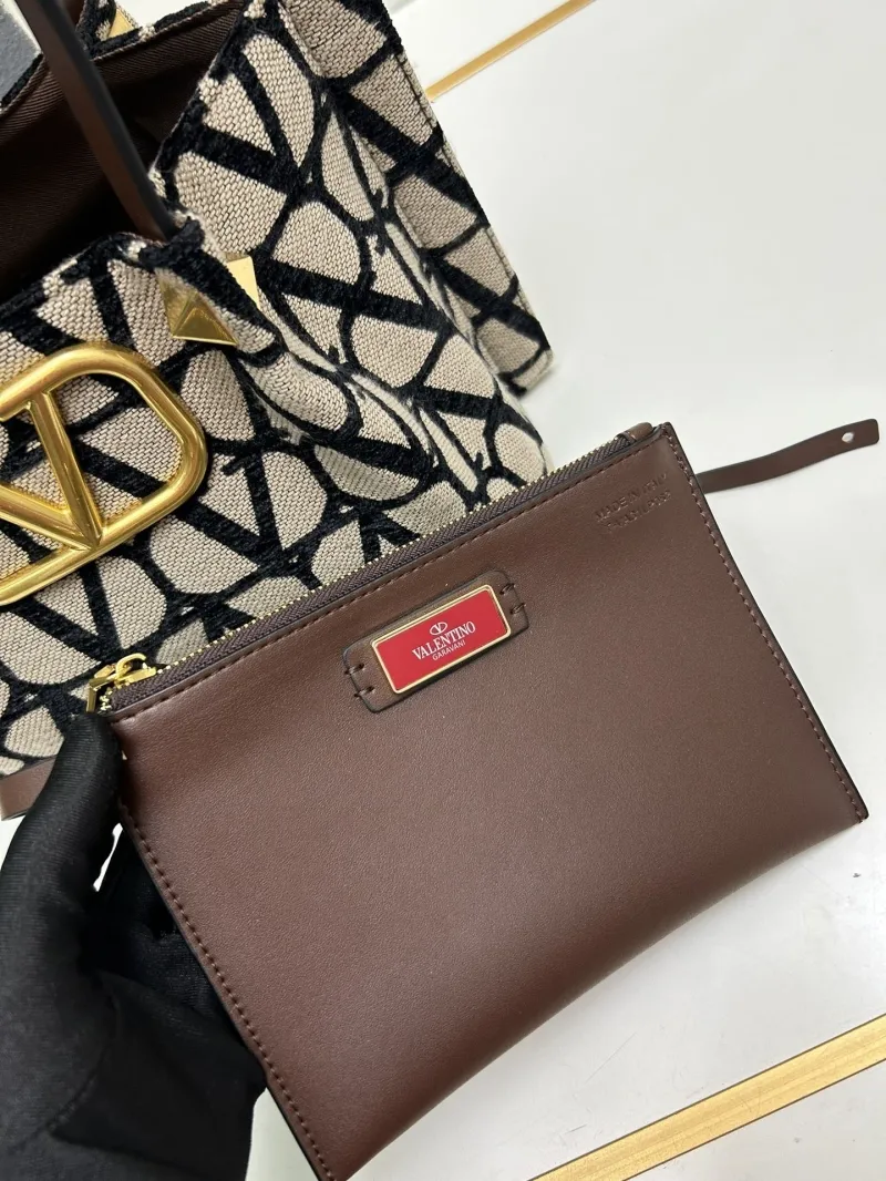 Valentino Small Beige Black Monogram Tote Bag 5039-2 - Image 9