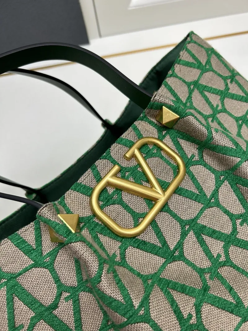 Valentino Large Green Tote Bag 5039 - Image 4