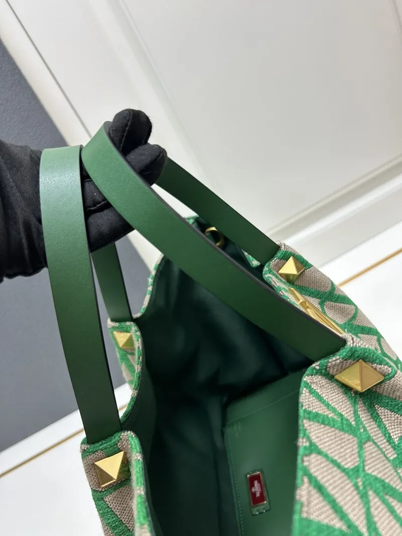 Valentino Large Green Tote Bag 5039 - Image 5