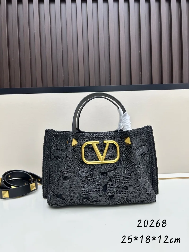 Valentino Black Woven Tote Bag 20268