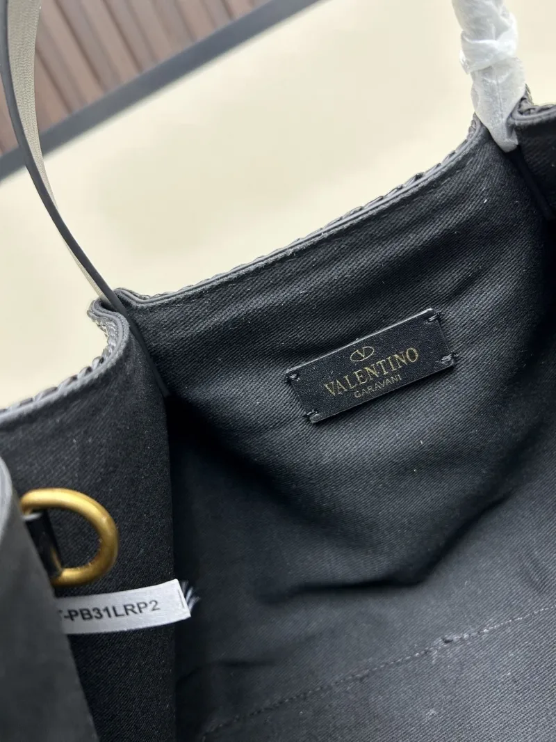 Valentino Black Woven Tote Bag 20268 - Image 8