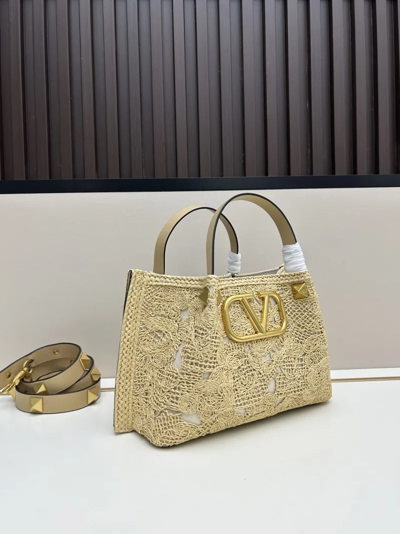 Alternative view of Valentino Beige Raffia Tote Bag 20268