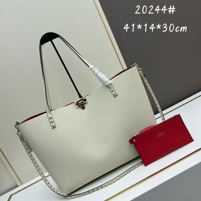 Valentino Off-White Tote Bag with Pouch 20244