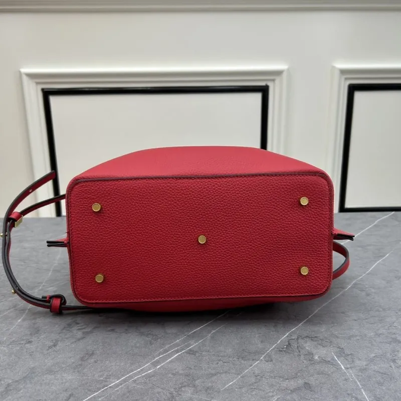 Valentino Red Leather Tote Handbag 62 - Image 5