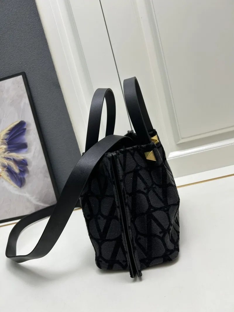 Valentino Small Black Tote Bag 5039-2 - Image 6