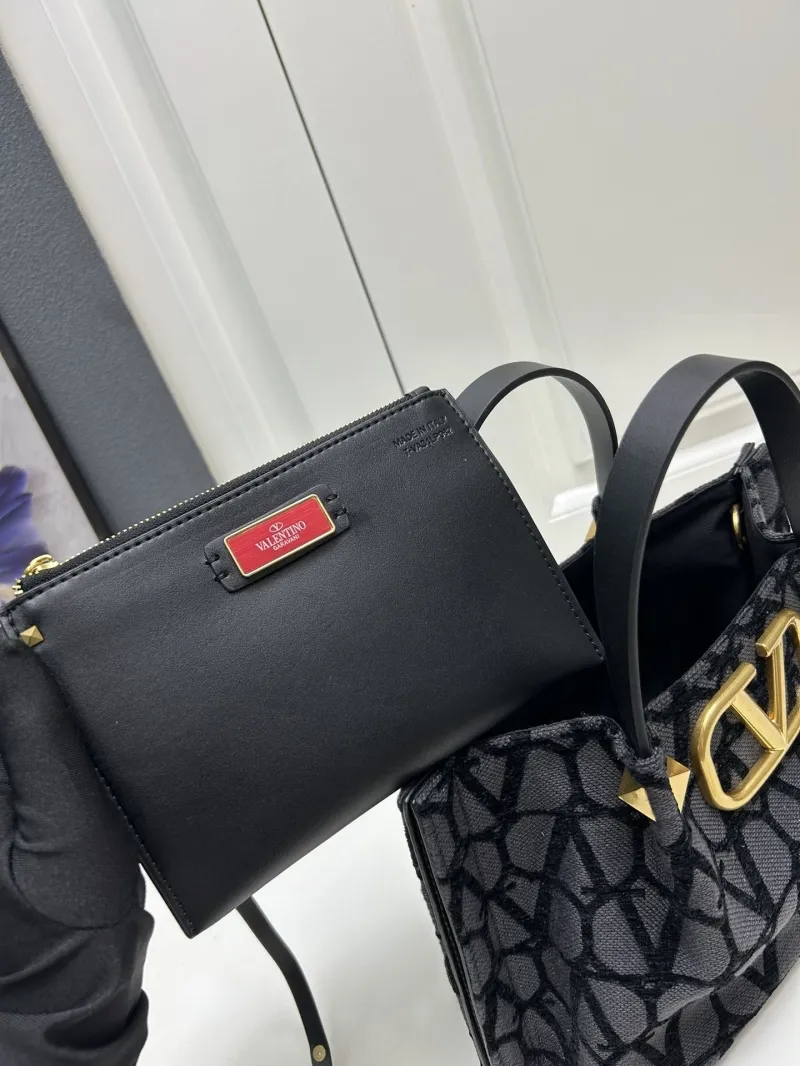 Valentino Small Black Tote Bag 5039-2 - Image 8