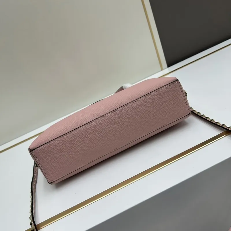 Valentino Pink Leather Shopping Bag 28x8x20cm Model 20243 - Image 5