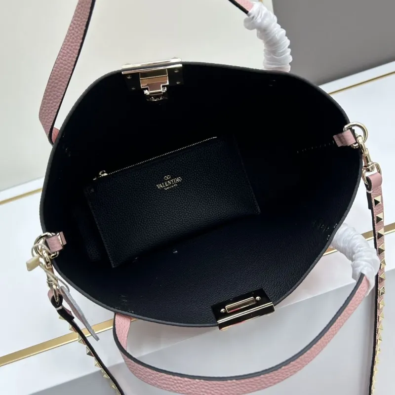 Valentino Pink Leather Shopping Bag 28x8x20cm Model 20243 - Image 7