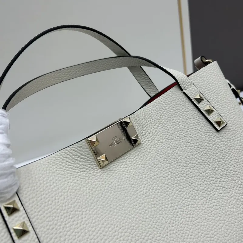 Valentino Cream Leather Tote Bag 20243 - Image 6