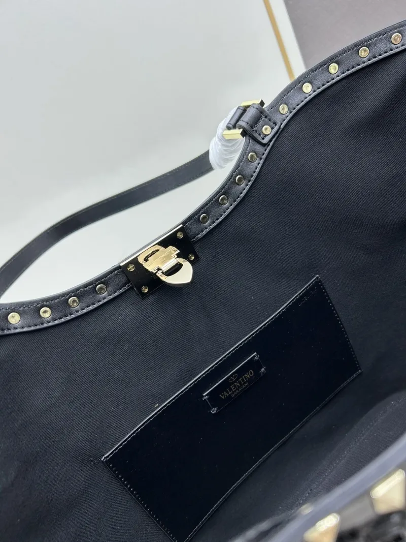 Valentino Black Woven Tote Bag 20251 - Image 8