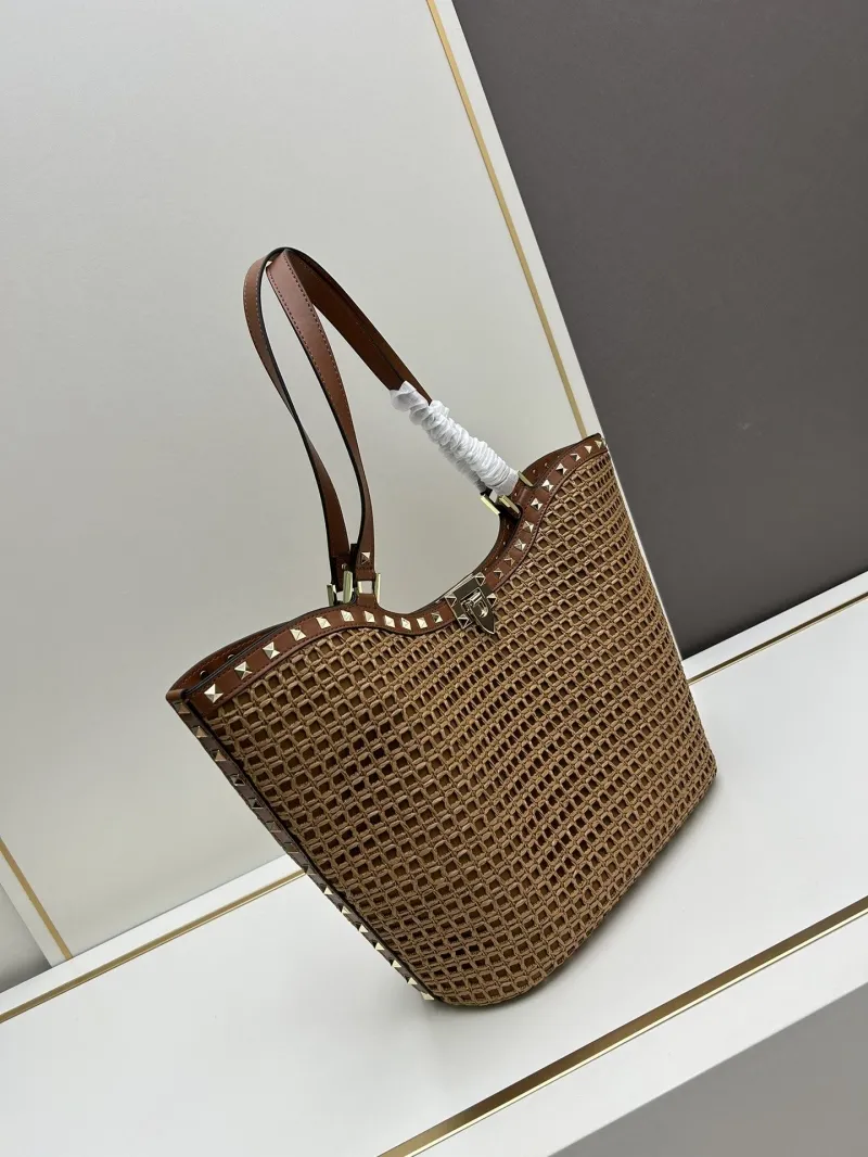 Alternative view of Valentino Brown Woven Tote Bag 20251