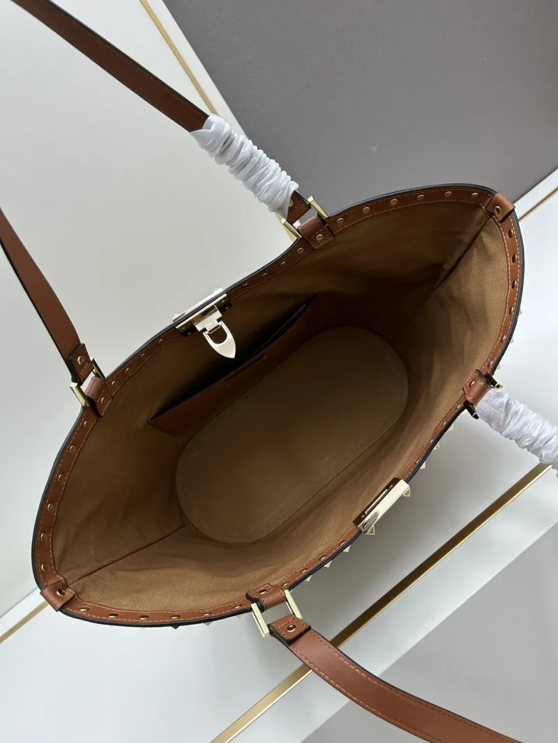 Valentino Brown Woven Tote Bag 20251 - Image 7