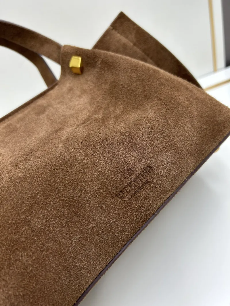 Valentino Brown Suede Handbag 20255 - Image 5