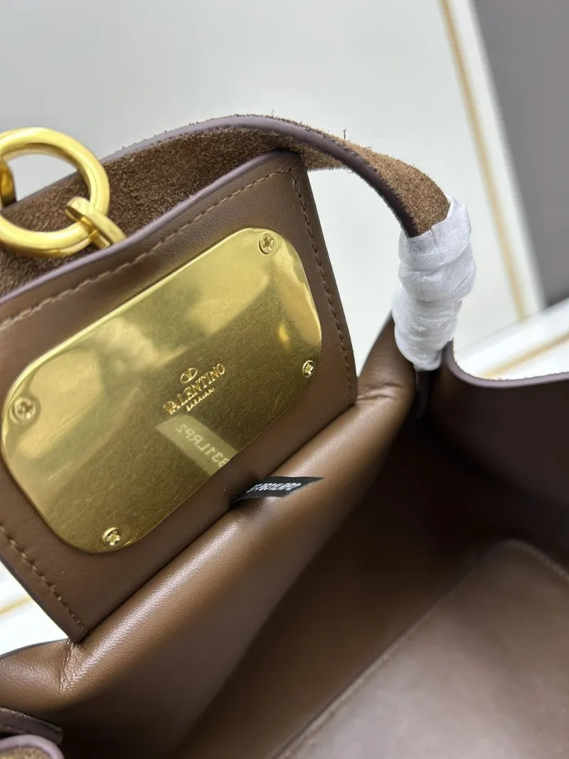 Valentino Brown Suede Handbag 20255 - Image 7