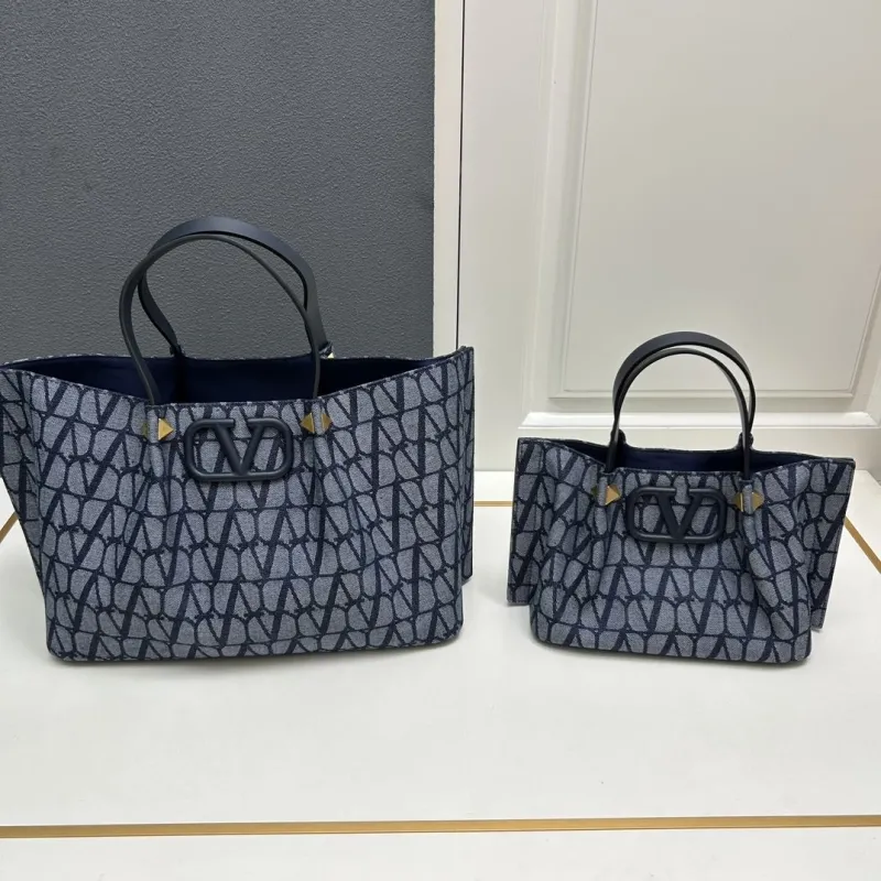 Valentino Monogram Shopping Tote Bags - Image 4