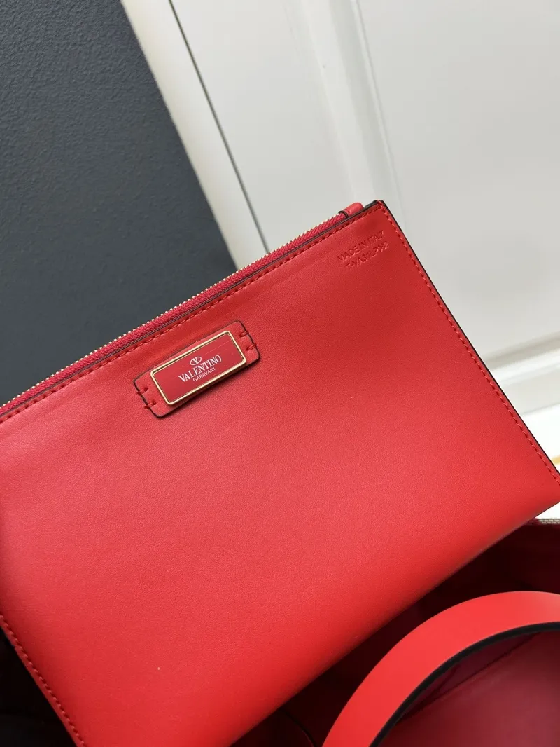Valentino Large Red Monogram Tote Bag - Image 9
