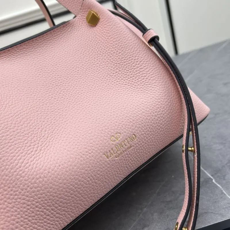 Valentino Pink Leather Shopping Tote Handbag 126 - Image 6