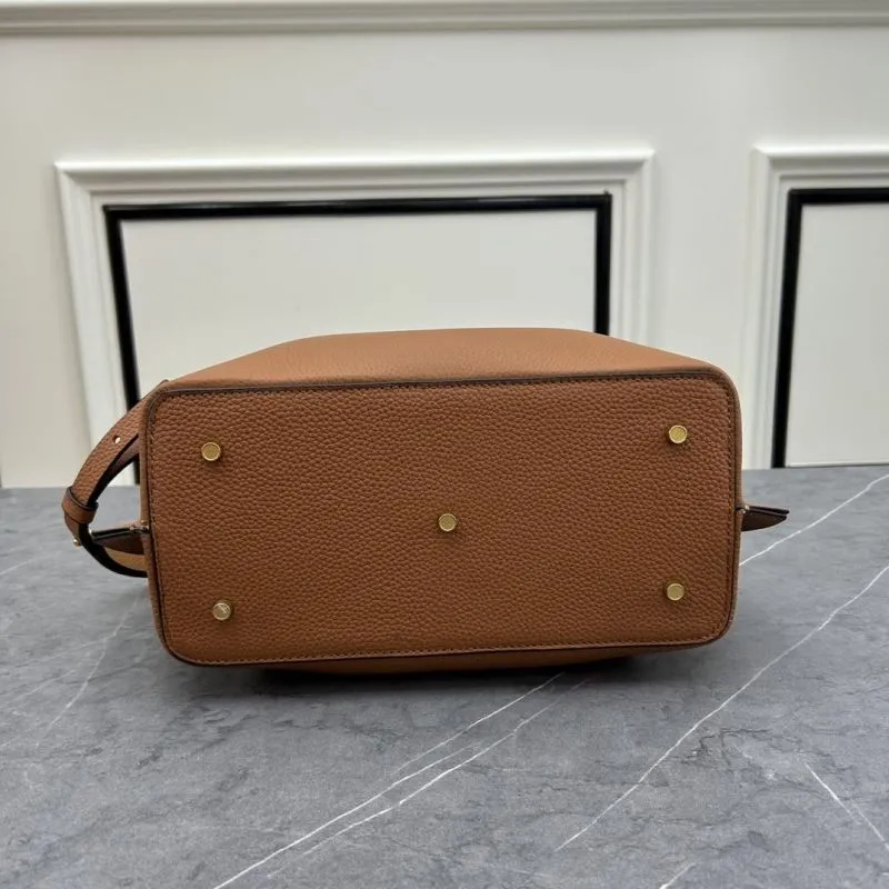 Valentino Brown Leather Tote Handbag - Image 5