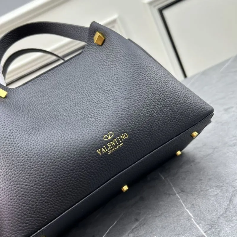 Valentino Black Leather Tote Handbag SKU 128 - Image 8