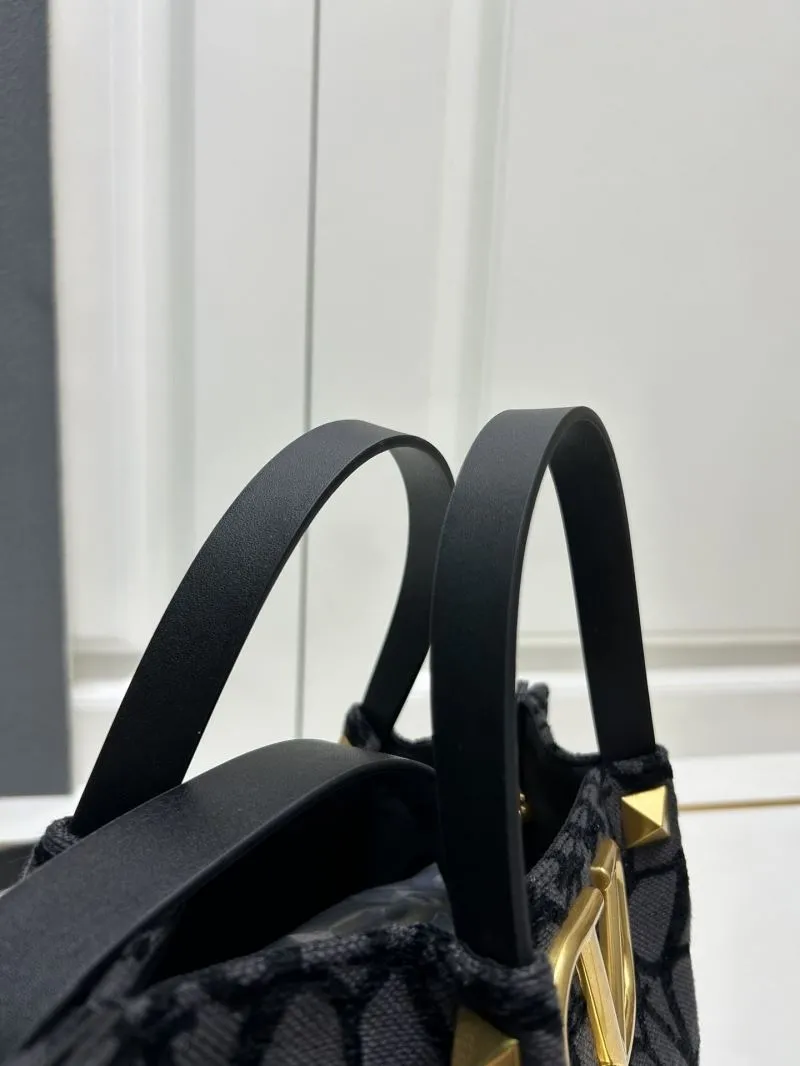 Valentino Small Black Tote Bag 5039-2 - Image 5