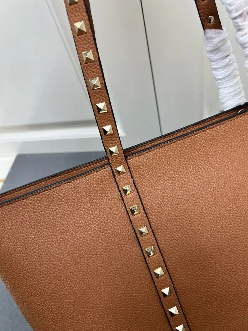Valentino Brown Leather Tote Bag Model 9905 - Image 4