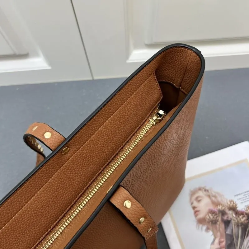 Valentino Brown Leather Tote Bag Model 9905 - Image 7