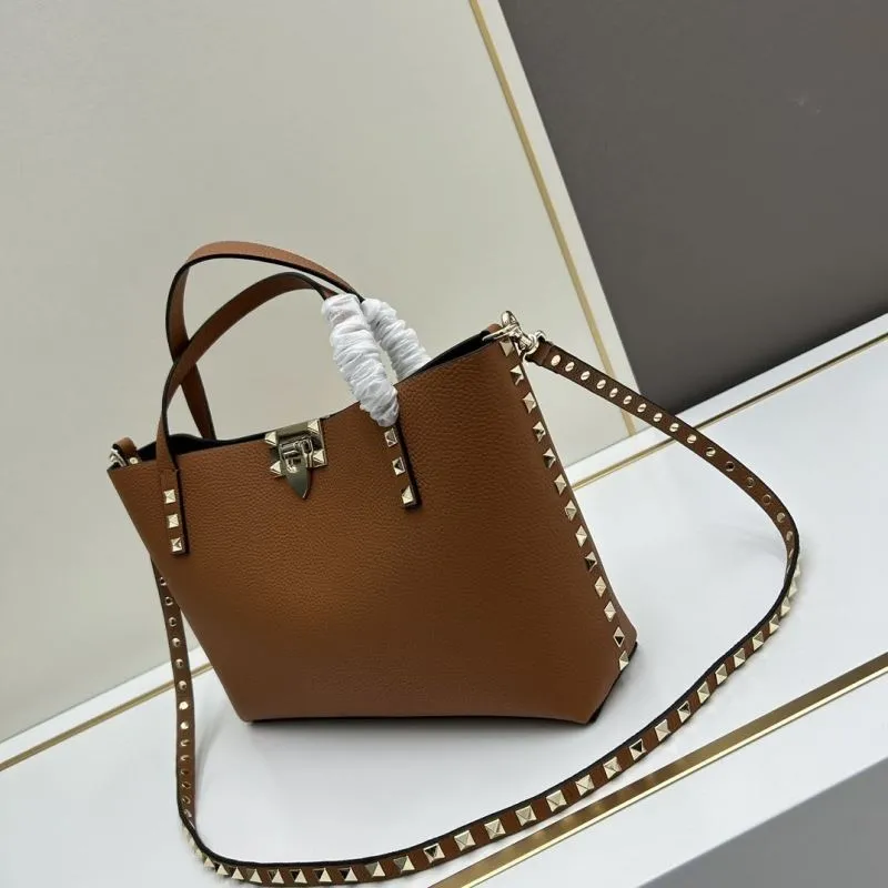 Alternative view of Valentino Brown Leather Tote Handbag with Small Pouch 20243