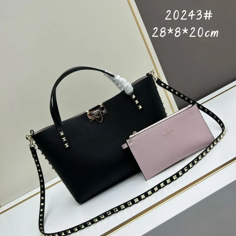 Valentino Black Studded Tote Bag 20243