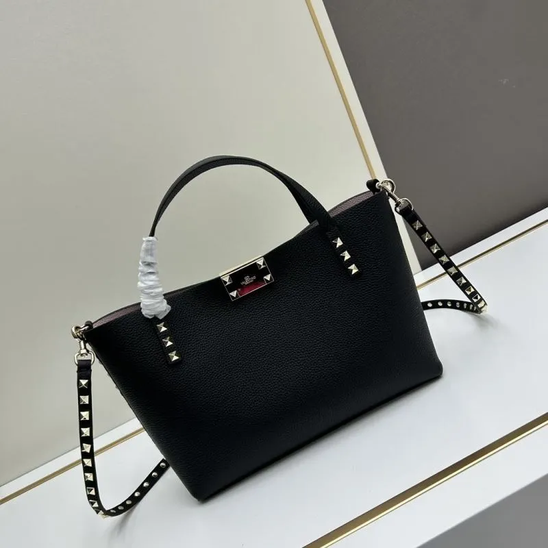 Valentino Black Studded Tote Bag 20243 - Image 3